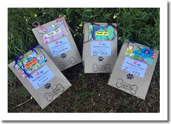 Bravecto gift packets for the Addo anti poaching dogs