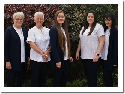 Our wonderful reception team - Carol, Jenny, Marisa, Natasha and Wilma